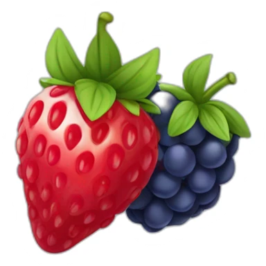 Fraise framboise myrtille sticker