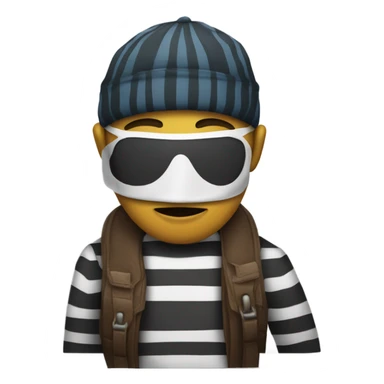 A robber emoji sticker