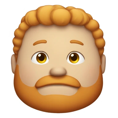 fat ginger guy sticker