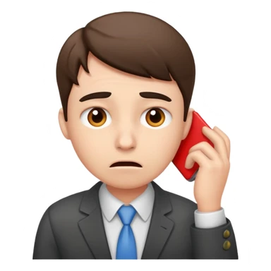 office worker in stress sticker