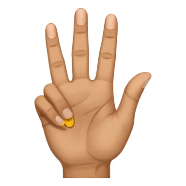 The hand gesture for a Stephan Curry 3 point make sticker