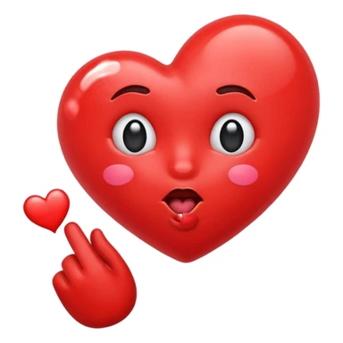 Blowing a kiss emoji sticker