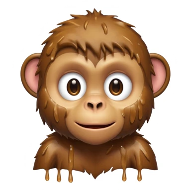 a wet monkey sticker