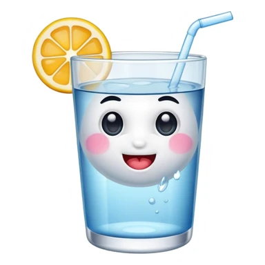 Pom with Glass of water sticker