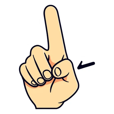 Pink middle finger sticker