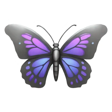 butterfly made out of steel sticker