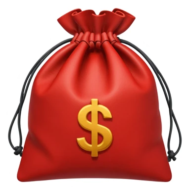 red money bag sticker