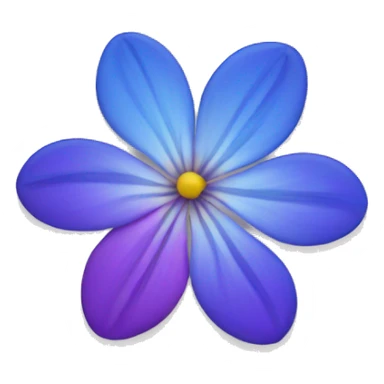 Flower with purple and blue petals sticker