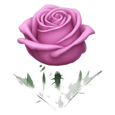 Rose and Thistle forming anX sticker