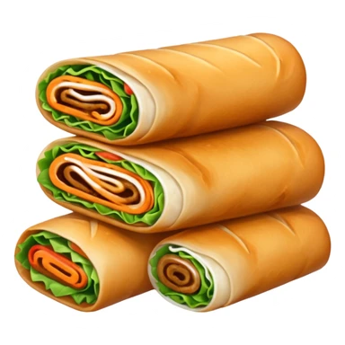 spring rolls vector sticker