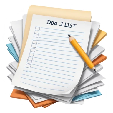 endless to-do list sticker