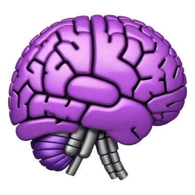 all-black and a little purple digital brain sticker