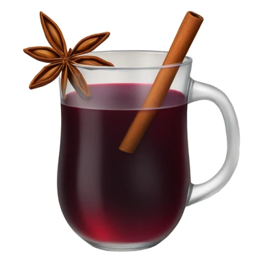 Mulled wine with star anise sticker