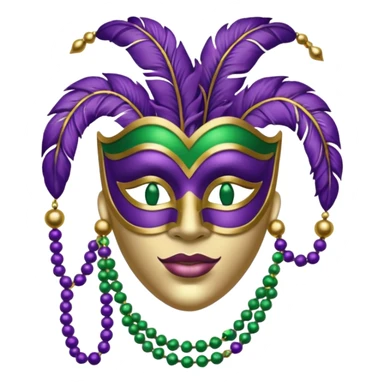Mardi gras sticker