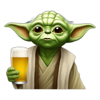 Yoda-drink-beer sticker