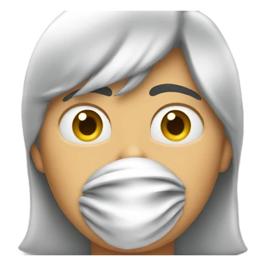 A fan blowing extra hard sticker