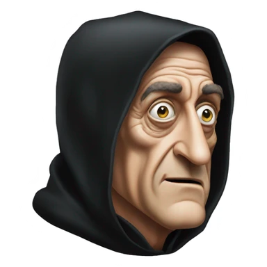 marty feldman black hood squint sticker