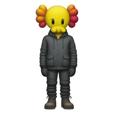 kaws colors sticker