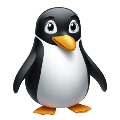Classy penguin sticker