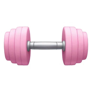 Pastel pink barbell sticker