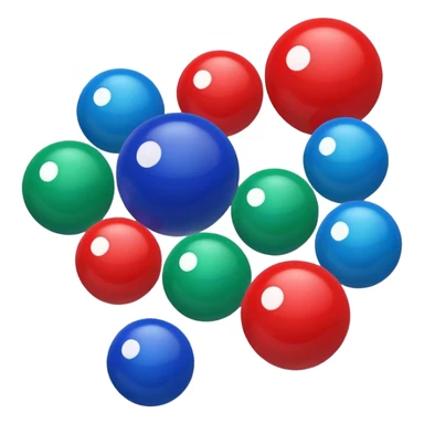 colored balls sticker