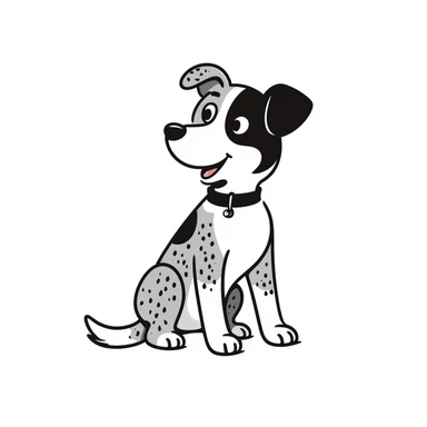 Merle border collie dog sitting sticker