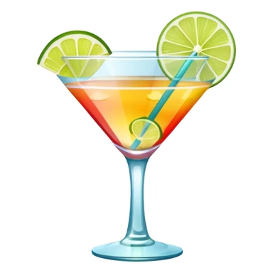 Chat with a cocktail sticker