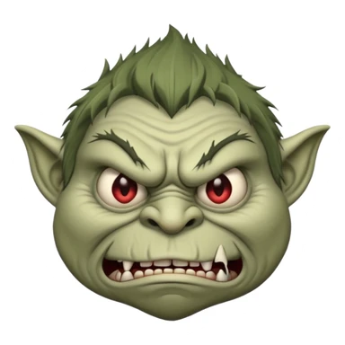  Scary troll face sticker