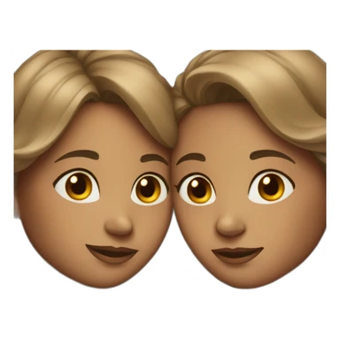 family with twin girls sticker