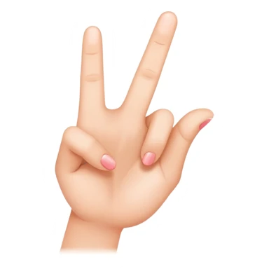 finger heart gesture sticker