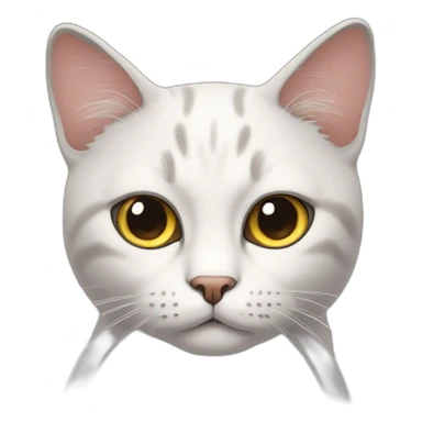 staring cat sticker