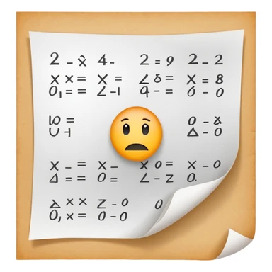 A paper with mathematic equations  sticker