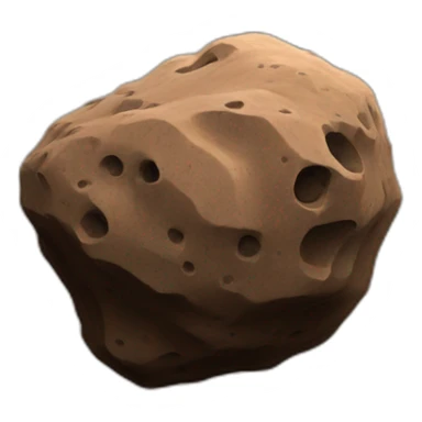 Asteroid, brown sticker