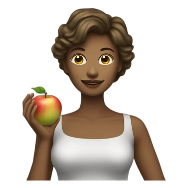 une femme avec pomme sticker