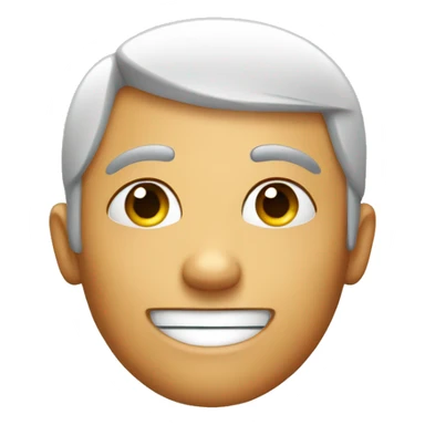 Eyebrows and a smile face sticker