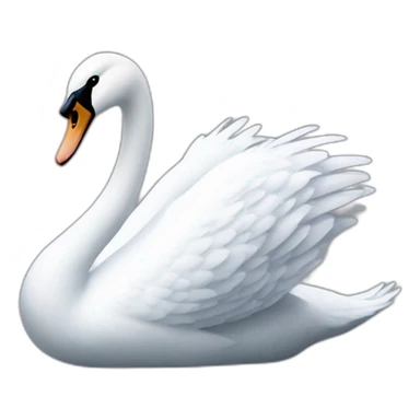 Cygne spiralé sticker