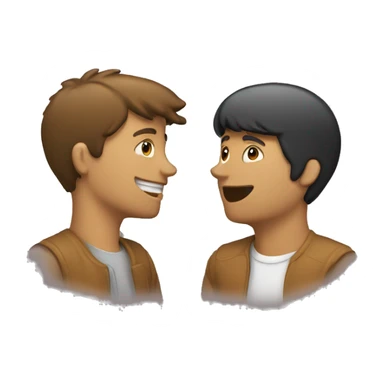 two people talking to each other sticker
