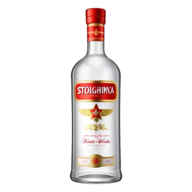 Stolichnaya vodka sticker
