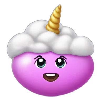 A unicorn poop sticker