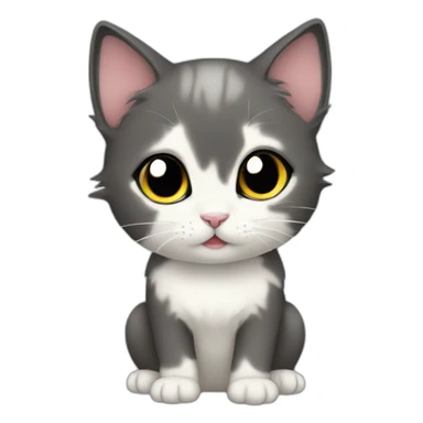 Anime kitten sticker