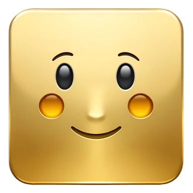 A golden square with a slight gradient sticker