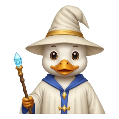 Wizard duck emoji sticker