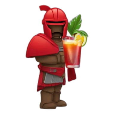Red Spartans with a coktails sticker