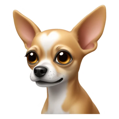 Chihuahua with antler sticker