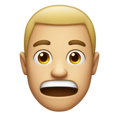 Mad but a straight face sticker