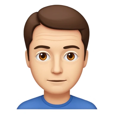 David Firth, British animator, emoji style portrait sticker