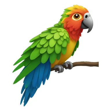 multi-headed parrot sticker