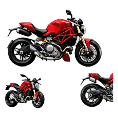 Ducati monster 696 red sticker