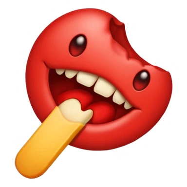 Should say just the words ( bite me ) sticker