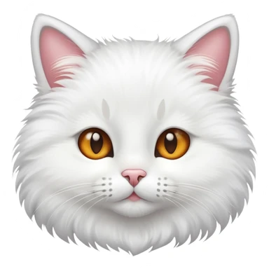 Cute cat face with whiskers sticker